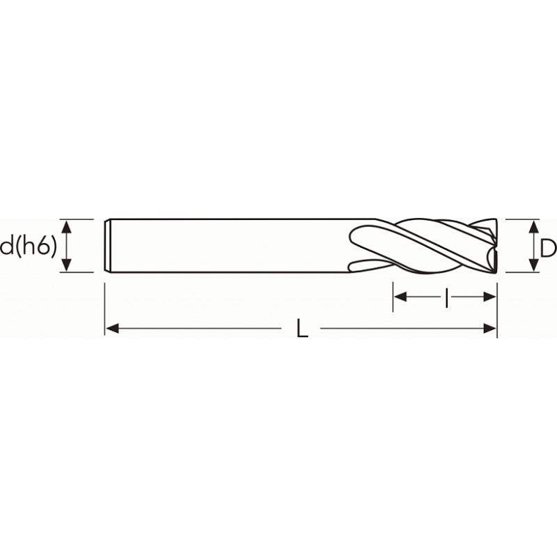 Фреза G2CS4 MM16 4F N CARBIDE PV200 OSAWA