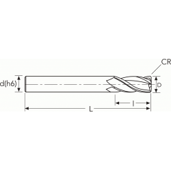 Фреза HF342 MM 6 (18)R0.3 CR 4F PV300 OSAWA