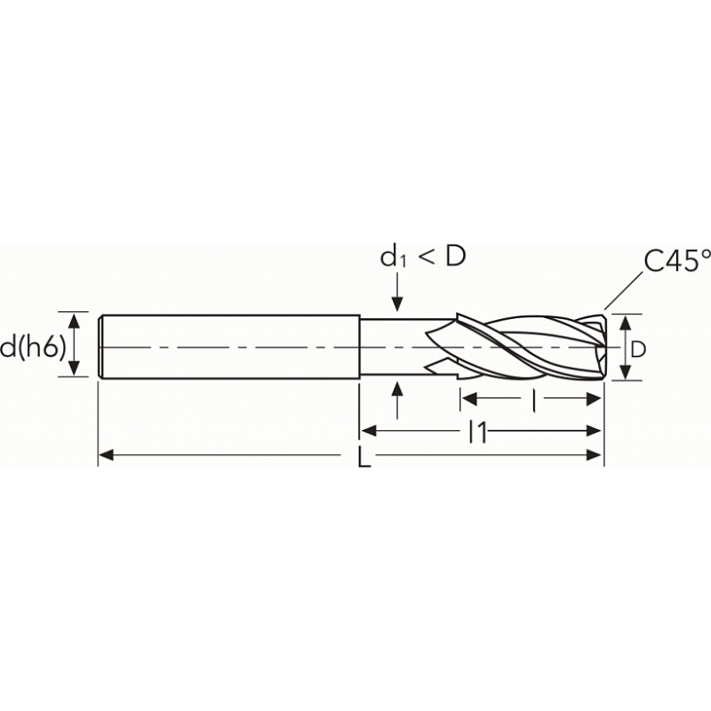 Фреза HF450 MM20 (50) C45 4F PV300 OSAWA Фреза HF450 MM20 (50) C45 4F PV300 OSAWA