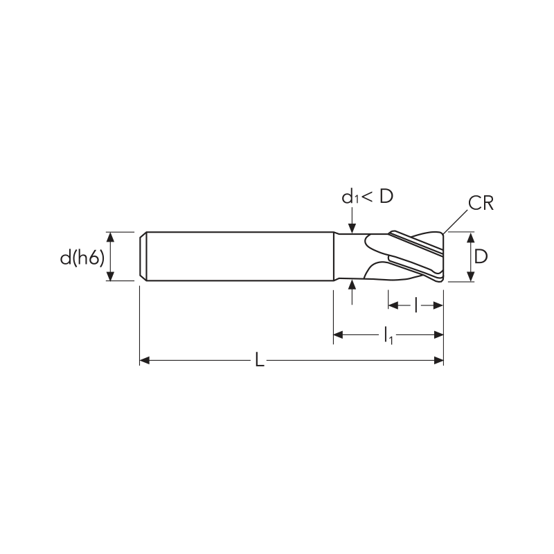 Фреза UHF4 MM10 R2 4F UH COATING OSAWA Фреза UHF4 MM10 R2 4F UH COATING OSAWA