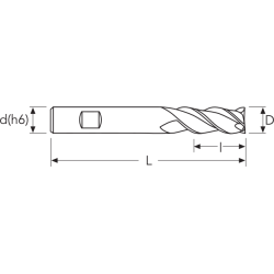 Фреза UMWS3 MM. 3 3F HSSP ULTRA PV10 OSAWA