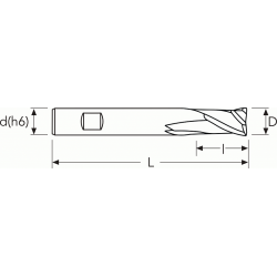 Фреза G2WS2 MM20 2F N CARBIDE PV200 OSAWA