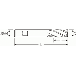 Фреза G2WS4 MM 5 4F N CARBIDE PV200 OSAWA