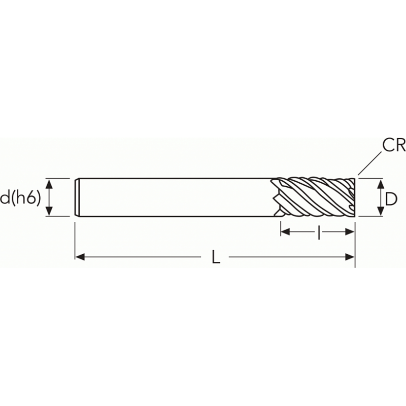 Фреза HF742 MM 8X75 R0.2 CR 5F PV300 OSAWA Фреза HF742 MM 8X75 R0.2 CR 5F PV300 OSAWA