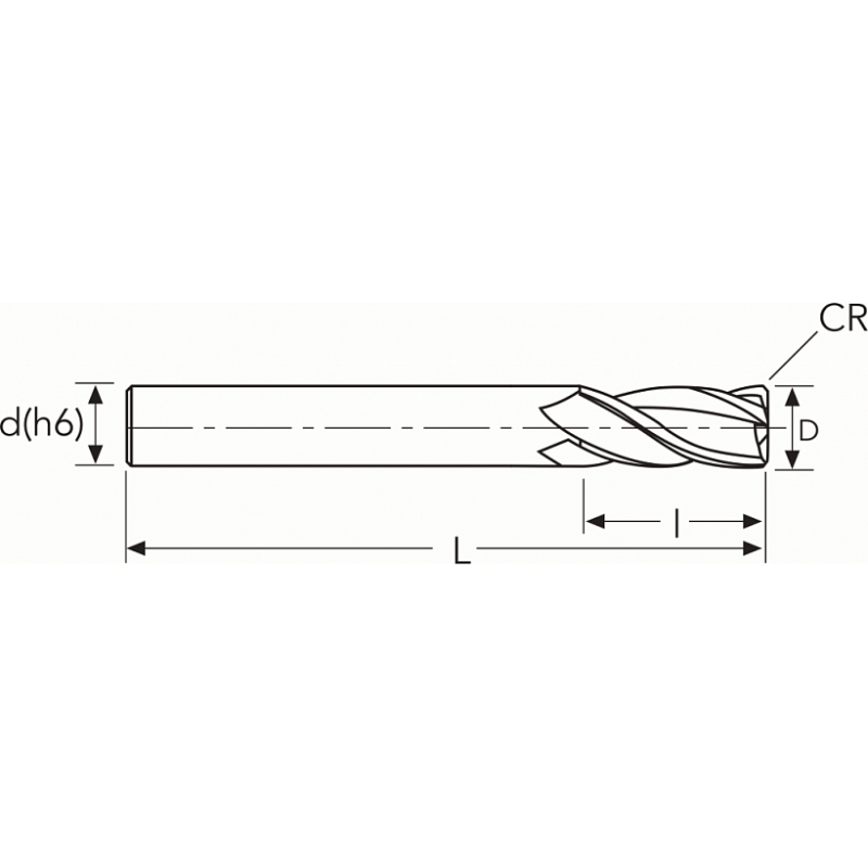 Фреза HF852 MM12X12X26X83 R3 CR 4F PV300 OSW