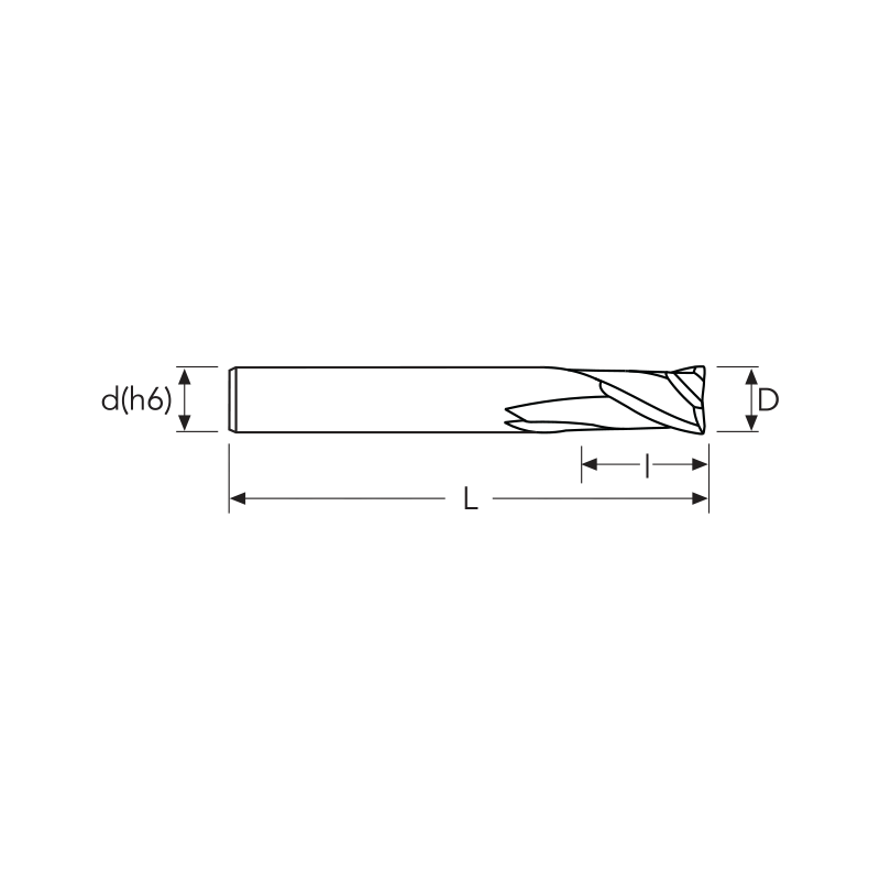 Фреза MDTACS2 MM 6 PV200 2F SHORT OSAWA Фреза MDTACS2 MM 6 PV200 2F SHORT OSAWA
