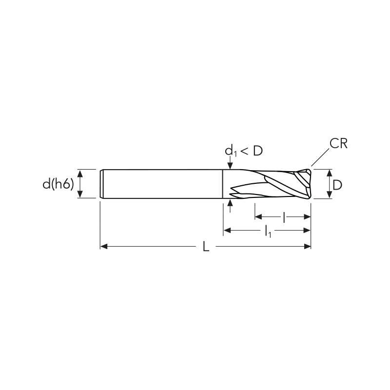 Фреза UHCS2 MM10 (25)2F R0.2 UH OSAWA Фреза UHCS2 MM10 (25)2F R0.2 UH OSAWA