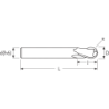 Фреза MEX253 MM 5 L100 2FB ENDLESS HP OSAWA