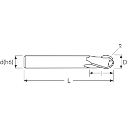 Фреза MEX253 MM 6 L150 2FB ENDLESS HP OSAWA