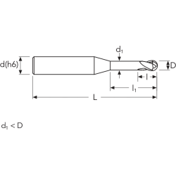 Фреза MEXCRB2 MM 2X2X20 2FB ENDLESS HP OSW