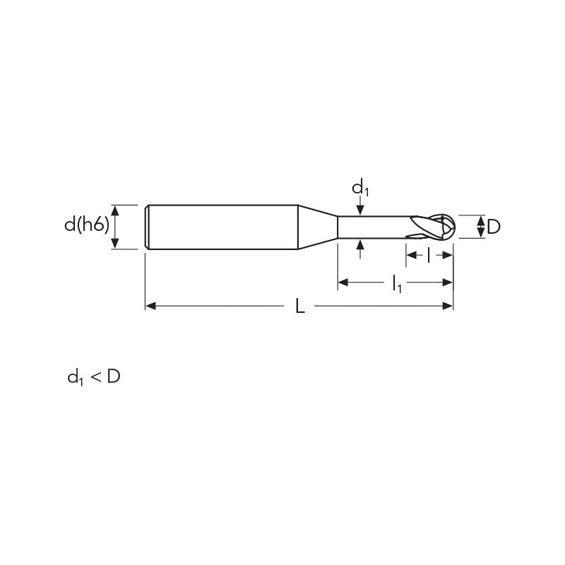 Фреза MEXCRB2 MM 2X2X20 2FB ENDLESS HP OSW