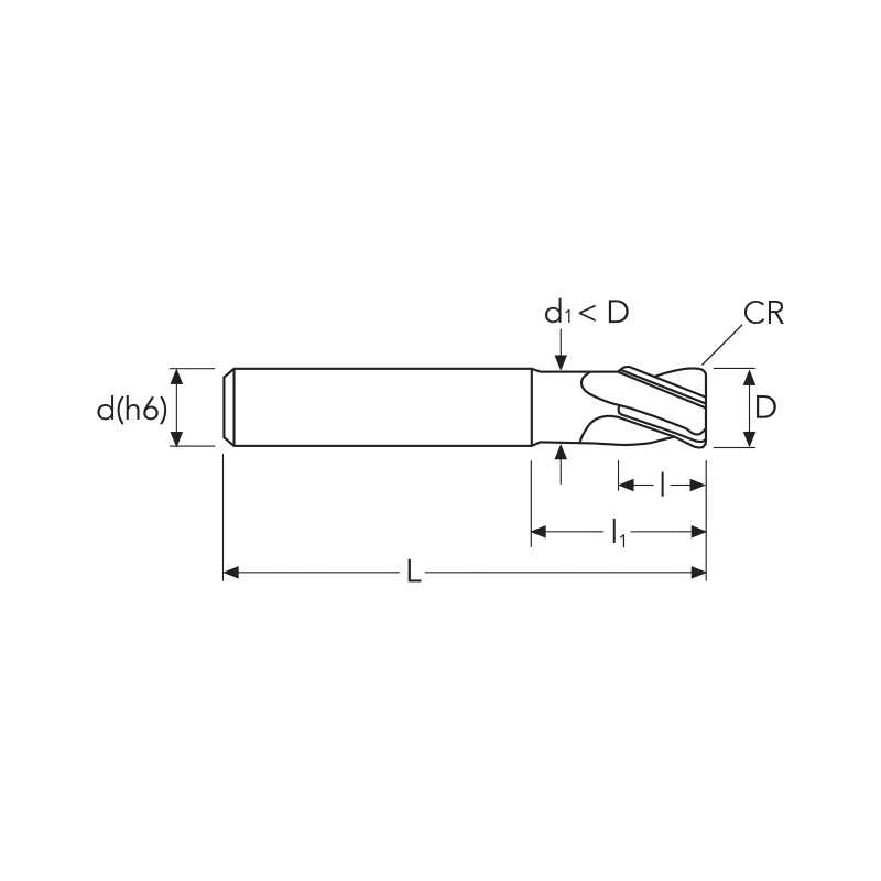 Фреза UH412 MM10 (32)R0.5 4F UH COATING OSAWA Фреза UH412 MM10 (32)R0.5 4F UH COATING OSAWA