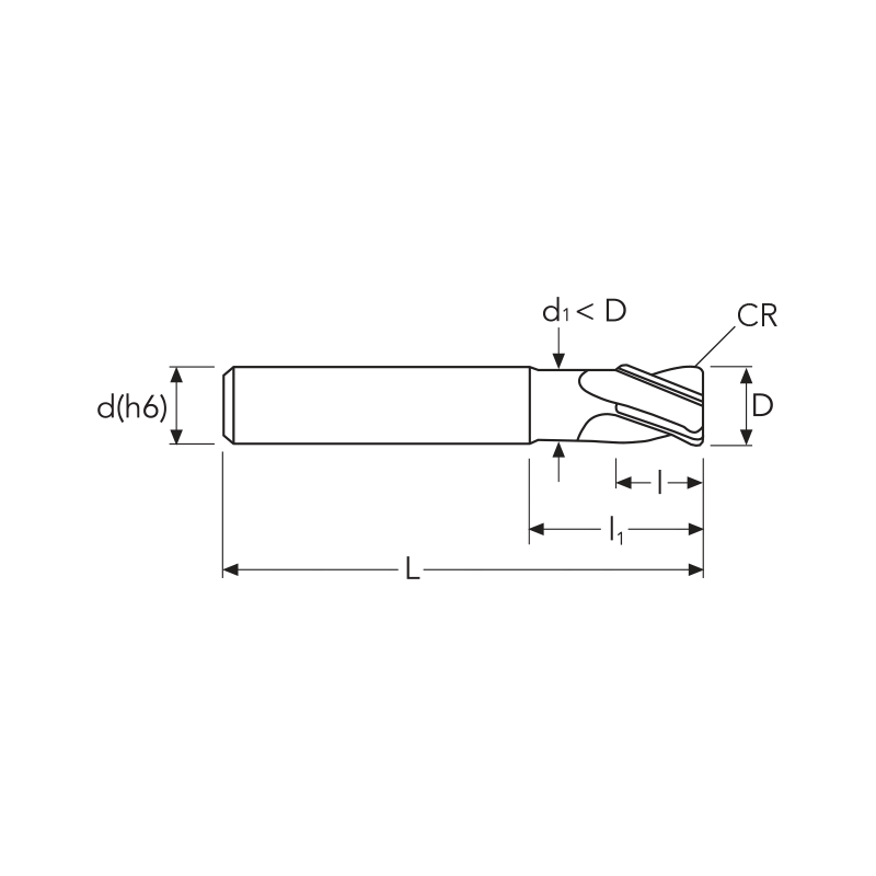 Фреза UHCS4 MM 3 (8)4F R0.1 UH OSAWA