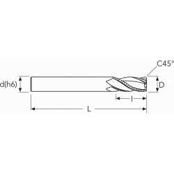 Фреза HF844 MM18X18X32X92 C45 4F MR PV300 OSW