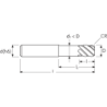 Фреза MEX610R MM 8 (24)R05 6F REDUCED NECK OSW