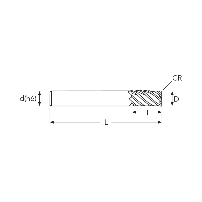 Фреза MEX611R MM12 R0.5 6F LS ENDLESS OSW Фреза MEX611R MM12 R0.5 6F LS ENDLESS OSW