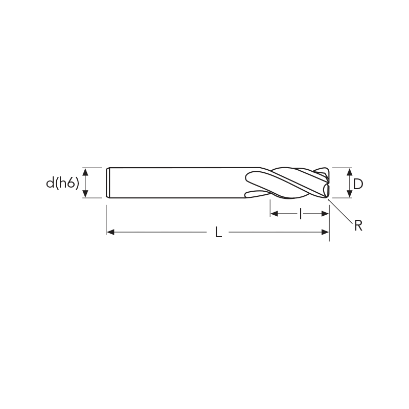 Фреза MEXCL2 R05 MM. 6 2F L ENDLESS HP OSAWA