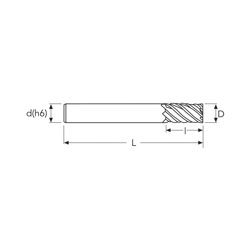 Фреза MEXCLHM MM 8 6F 45° ENDLESS HP OSAWA Фреза MEXCLHM MM 8 6F 45° ENDLESS HP OSAWA
