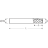 Фреза MEXCLHM MM 8 6F 45° ENDLESS HP OSAWA