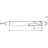 Фреза MEXLS2R MM12 L100 R0.5 2F ENDLESS OSAWA