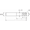 Фреза UH610 MM12 (30)R1 6F REDUCED NECK OSW