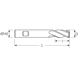 Фреза WS4 MM 7 CO8% 4F WS OSAWA