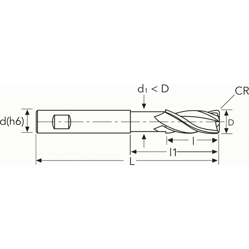 Фреза HF443 MM16 (42) R1 CR 4F W PV300 OSAWA