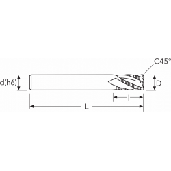 Фреза MEF901 MM10 ROUGHING LONG ENDLESS OSW