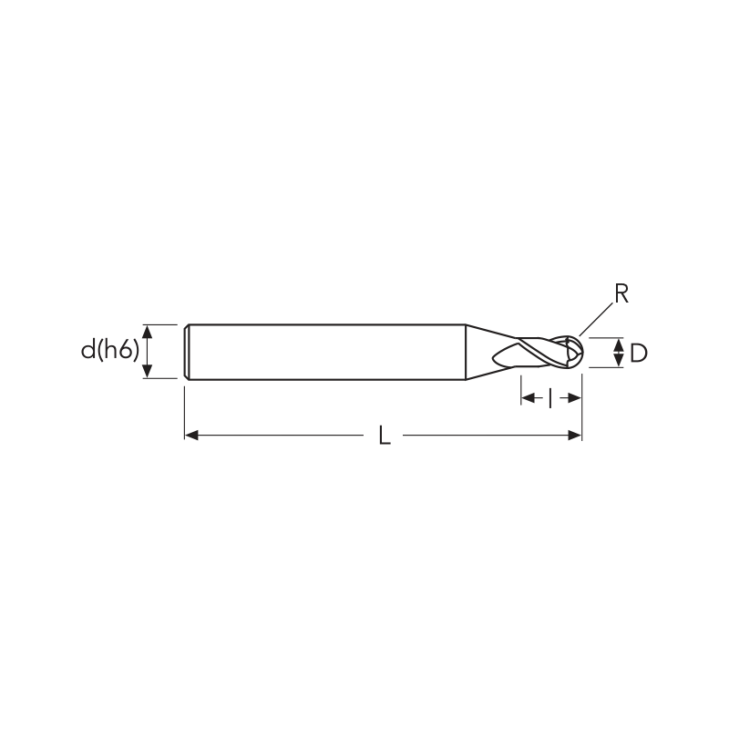 Фреза MEXMB2 MICRO MM. 2,0