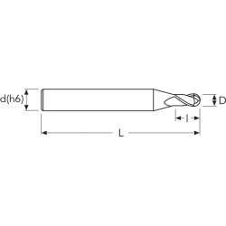 Фреза UHMB2 MM.1.0 MICRO