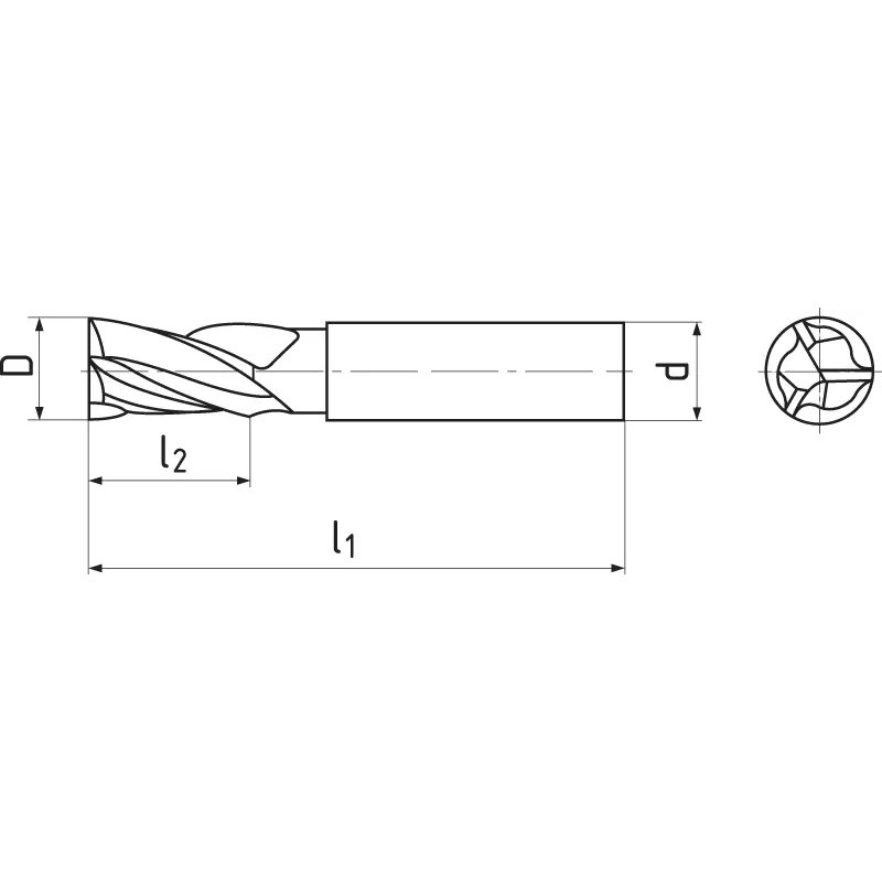 Мини концевая фреза 9x11x50, Z3, 30°, ZPS, SC, TiCN, N C160402.090 TiCN Мини концевая фреза 9x11x50, Z3, 30°, ZPS, SC, TiCN, N C160402.090 TiCN