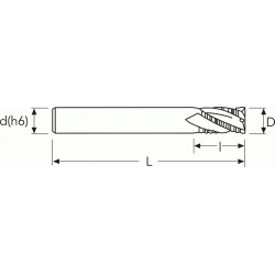 Фреза G2CSFR MM13 4F HR CARBIDE PV200 OSAWA