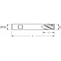 Фреза G2WSFR MM20 4F HR CARBIDE PV200 OSAWA