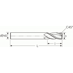 Фреза HF840 MM16X16X32X92 C45 4F PV300 OSAWA