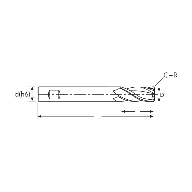 Фреза HF871 MM15 C+R 4F W-SC PV300 OSAWA Фреза HF871 MM15 C+R 4F W-SC PV300 OSAWA