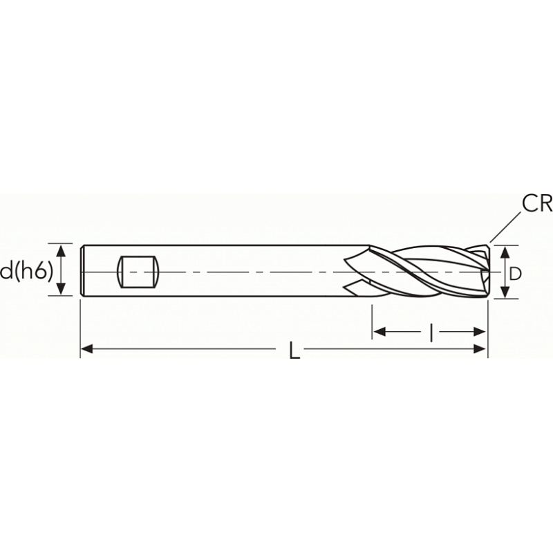 Фреза HF943 MM16 L125 R0.3 CR 4F W PV300 OSAWA Фреза HF943 MM16 L125 R0.3 CR 4F W PV300 OSAWA