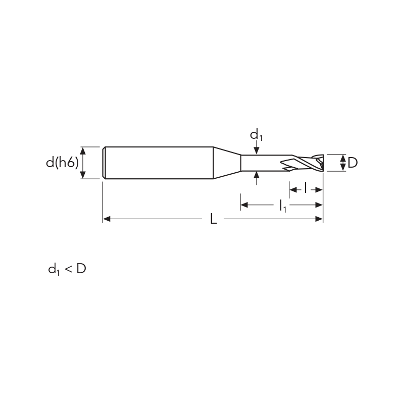Фреза MEXCR2 MM 3X4.5X26 2F ENDLESS HP OSAWA Фреза MEXCR2 MM 3X4.5X26 2F ENDLESS HP OSAWA