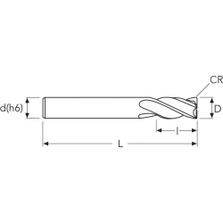 Фреза MEXCS4R MM20 R0.5 ENDLESS HP OSAWA