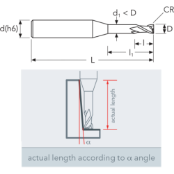 Фреза MEXLN2R MM0.8 (8) R0.05 2F ENDLESS OSAWA