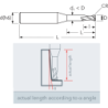 Фреза MEXLN2R MM2.5 (25) R0.5 2F ENDLESS OSAWA
