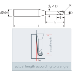 Фреза MEXLNB2 MM0.8 (7) S4 2FB ENDLESS OSAWA
