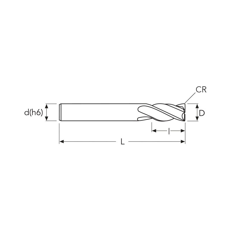 Фреза MEXLS4R MM 5 L75 R0.5 4F ENDLESS OSAWA Фреза MEXLS4R MM 5 L75 R0.5 4F ENDLESS OSAWA