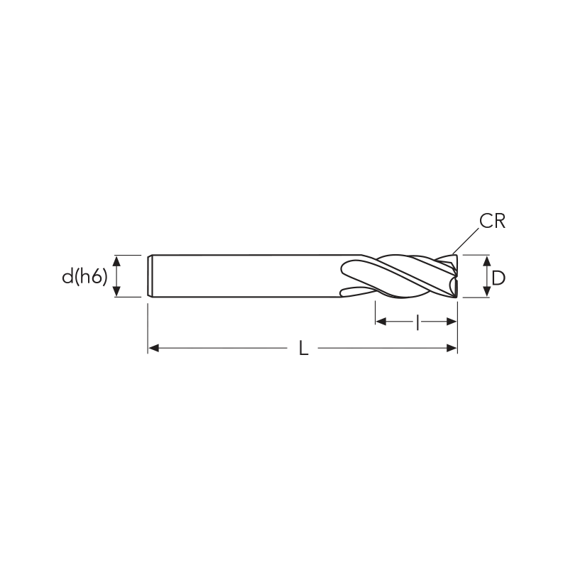Фреза UH410 MM 1 R0.2 4F UH COATING OSAWA Фреза UH410 MM 1 R0.2 4F UH COATING OSAWA