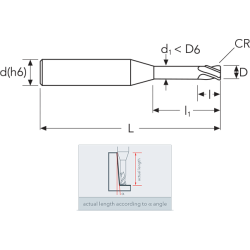 Фреза UHF4LN MM1 (10) R0.3 4F DP UH OSAWA