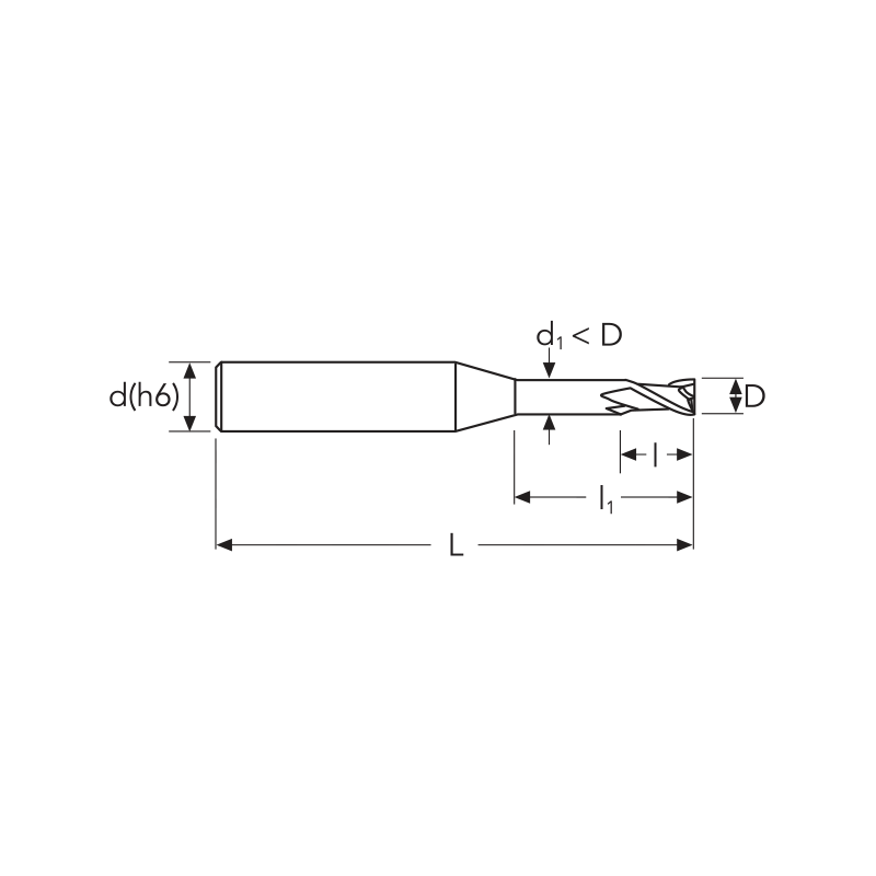 Фреза UHLN2 MM0.2 (0.5) S4 2F UH COATING OSAWA Фреза UHLN2 MM0.2 (0.5) S4 2F UH COATING OSAWA