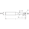 Фреза UHLNB2 MM0.8 (2) S4 2FB UH COATING OSAWA