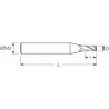 Фреза UHM2 MM. 0,5 MICRO 2F R0.05 HP OSAWA