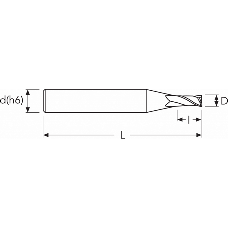 Фреза UHM2 MM1.5X2.2 R0.15 MICRO S6 2F UH OSW Фреза UHM2 MM1.5X2.2 R0.15 MICRO S6 2F UH OSW