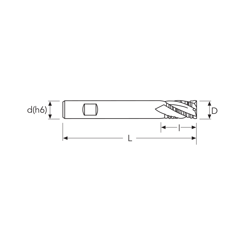 Фреза WSAR MM.10 CO8% WR ALU CORTA AW OSAWA Фреза WSAR MM.10 CO8% WR ALU CORTA AW OSAWA