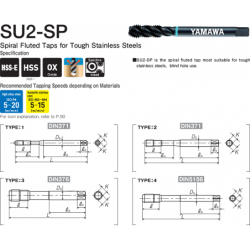 Метчик SU2-SP 371 ISO2 M 3X0.5